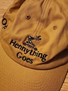 Field Grade "Hennything Goes" Distressed Cap Embroidery New